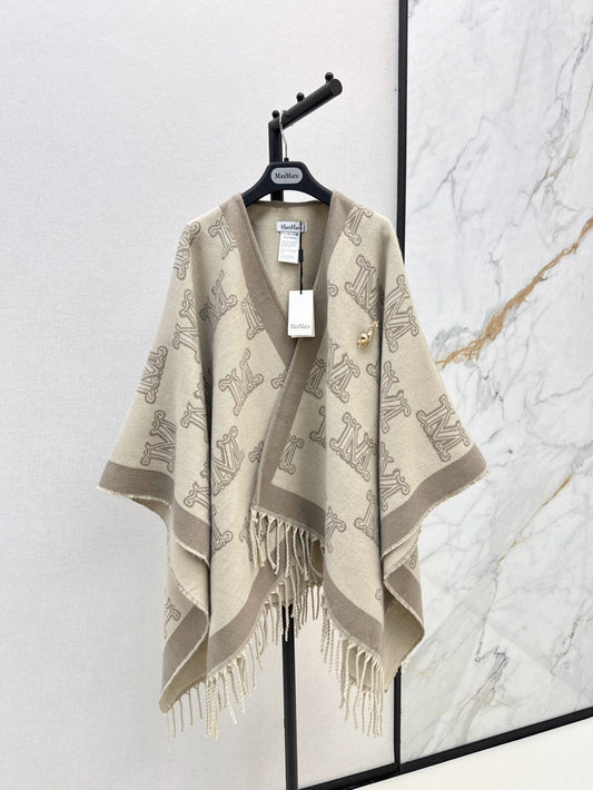 Max NEW Wool scarf cloak