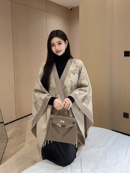 Max NEW Wool scarf cloak