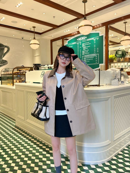 Bott NEW woven leather jacket