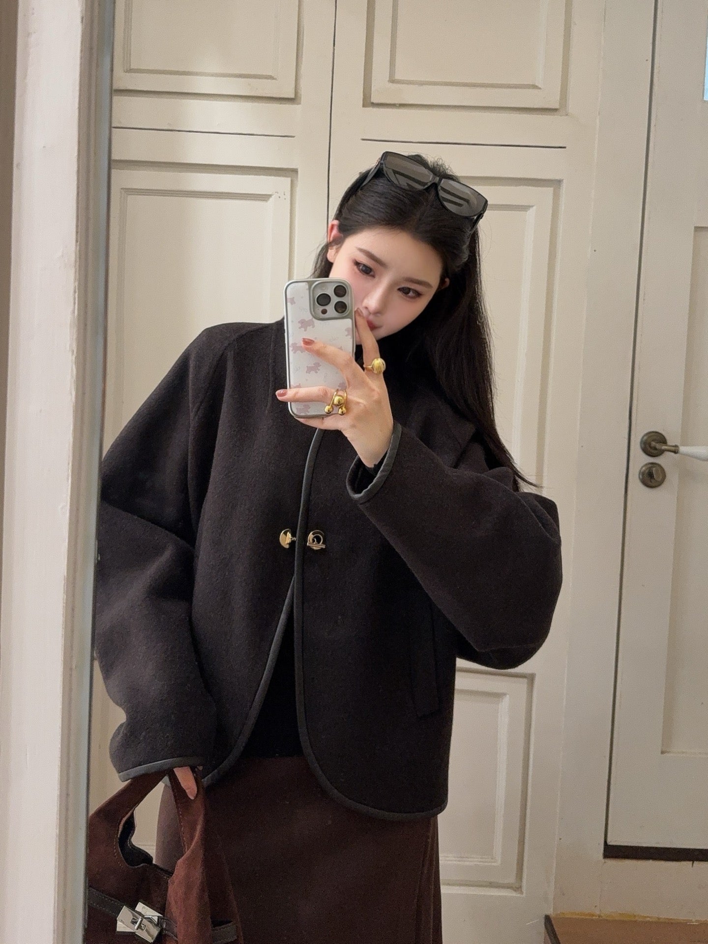 Louis NEW Woolen cape coat