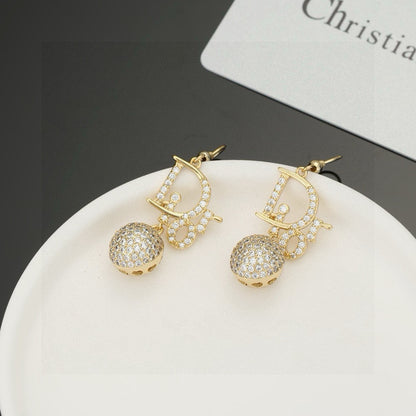 CD New Letter Earrings