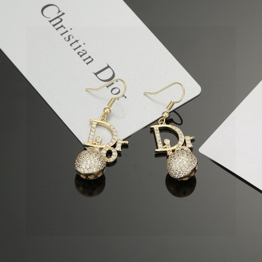 CD New Letter Earrings