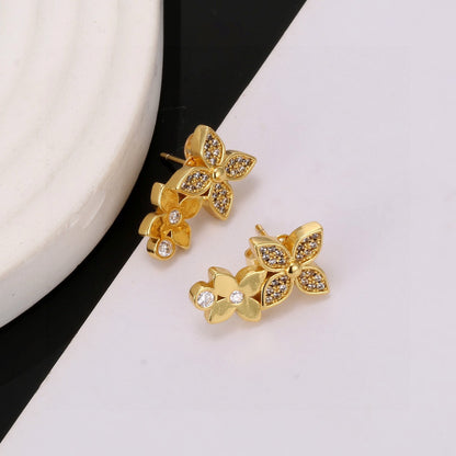 Louis New Four-leaf clover earrings