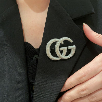 Guc New Alphabet brooch