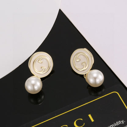 Guc New Pearl stud earrings