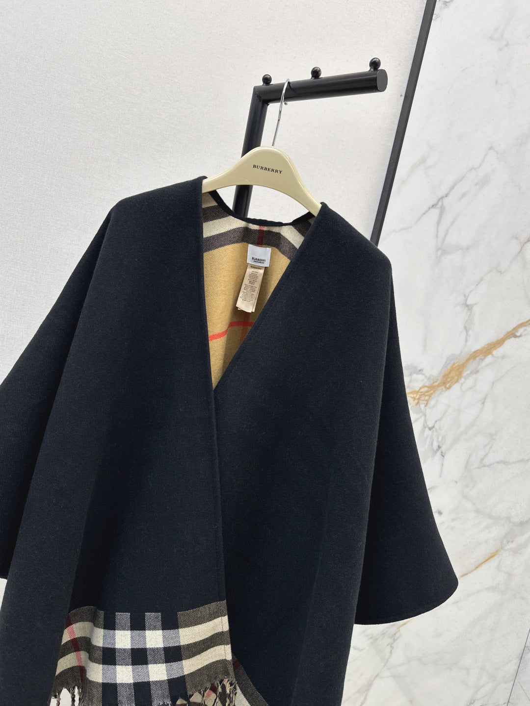 Bur NEW Reversible wool cape