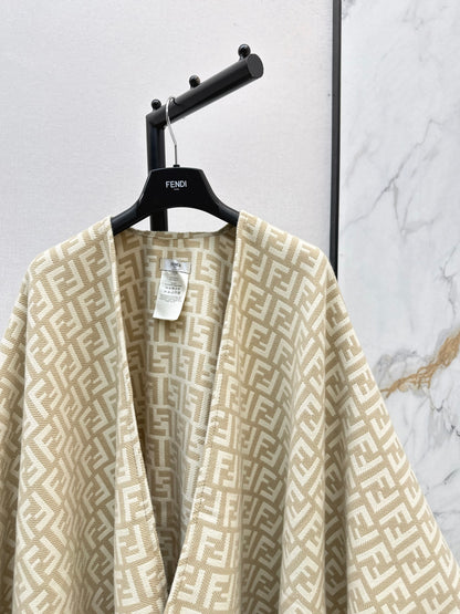 Fend NEW  wool cape