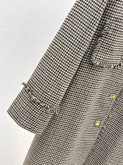 Cho1 NEW Houndstooth overcoats