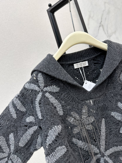 Brun NEW Embroidered sweater