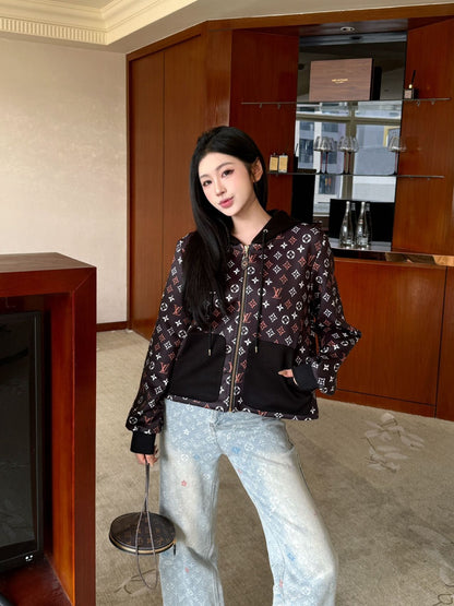 Louis NEW Printed hooded jacket