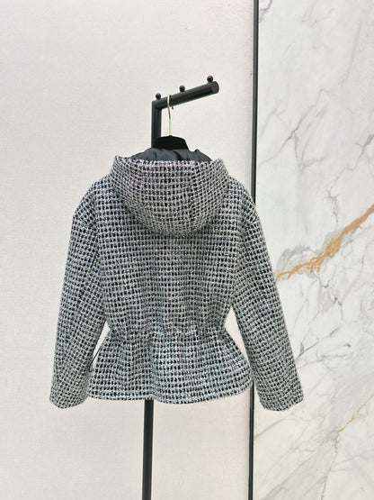 Chan NEW Hooded Tweed Coat
