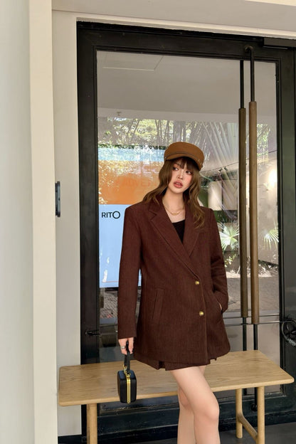 Ce1i NEW Blazer and pleated skirt set