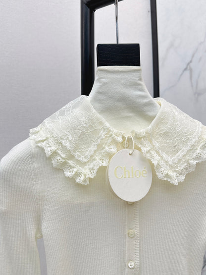 Cho1 NEW Lace Knit Sweater