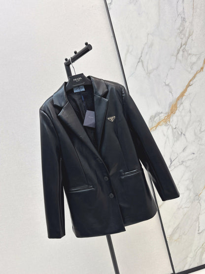 Pra NEW Leather blazer