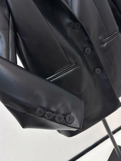 Pra NEW Leather blazer