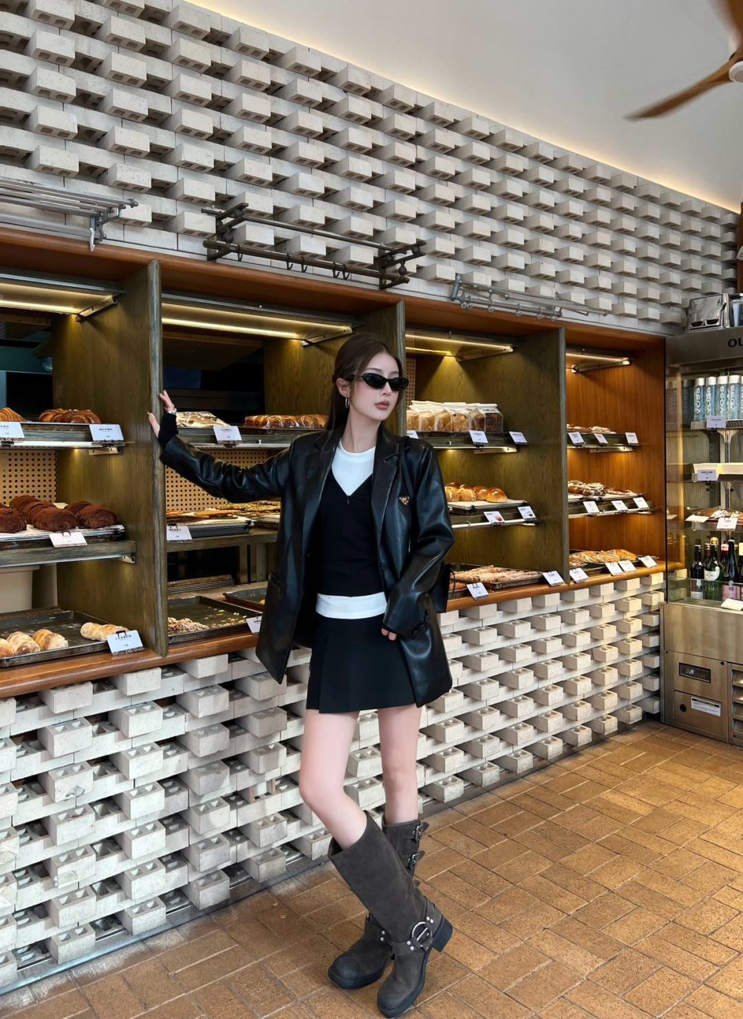 Pra NEW Leather blazer