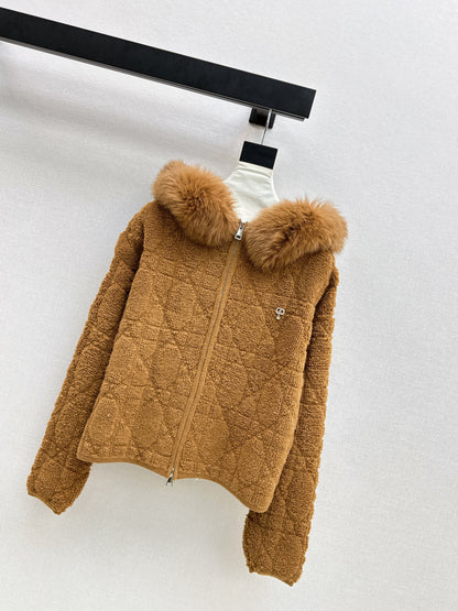 CD NEW fur collar jacket