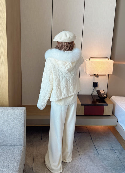 CD NEW fur collar jacket