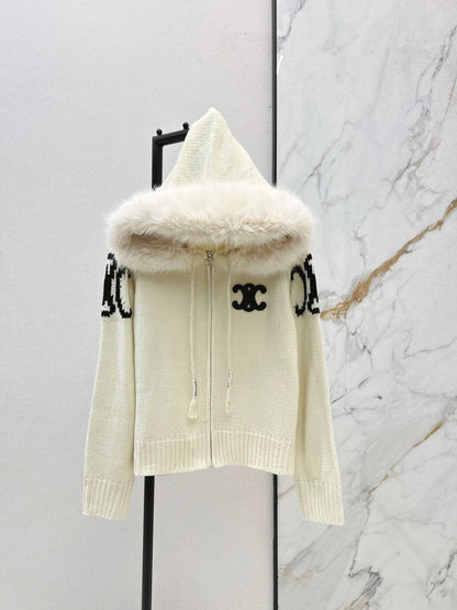 Ce1i NEW Hooded cardigan