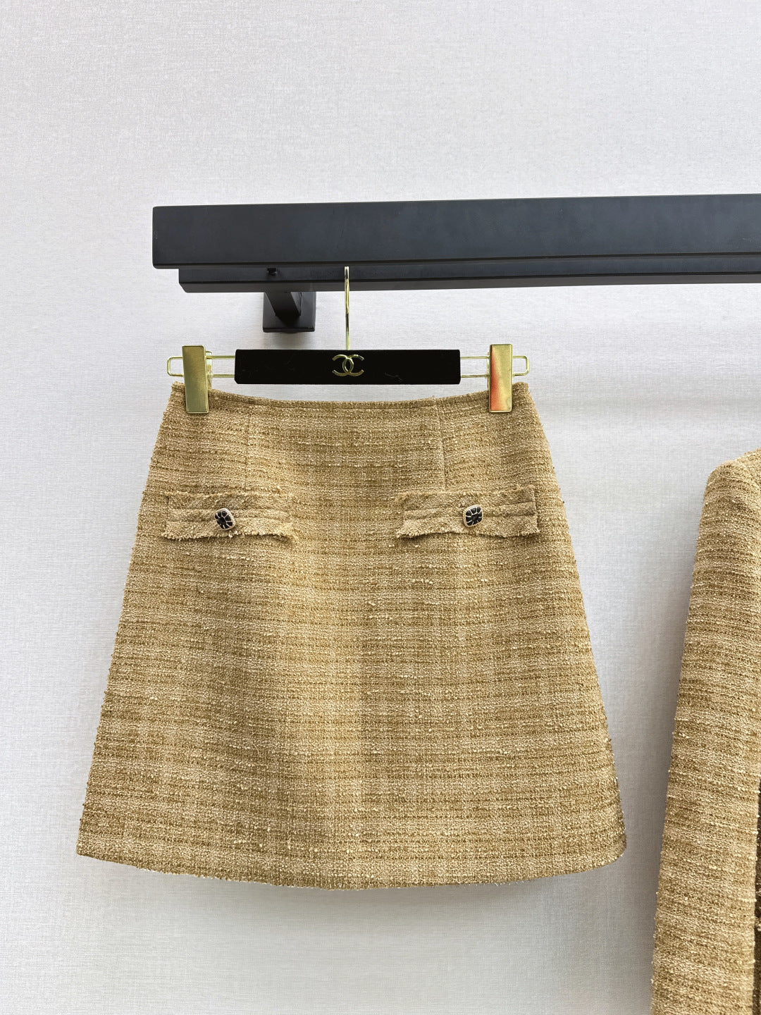 Chan NEW Woven jacket and skirt set