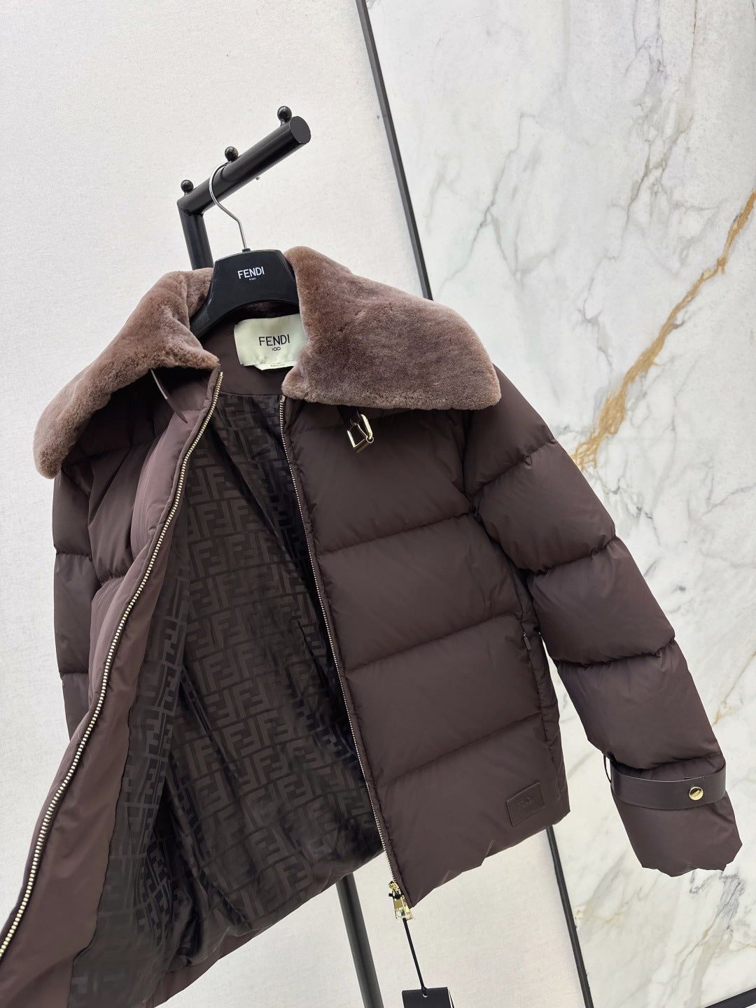 Fend NEW Fur and down jacket