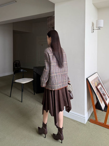 Chan NEW Houndstooth down coat