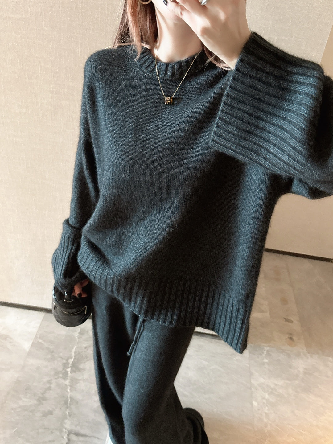 Brun NEW knitted suit