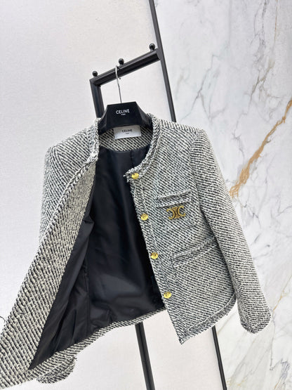 Ce1i NEW tweed coat