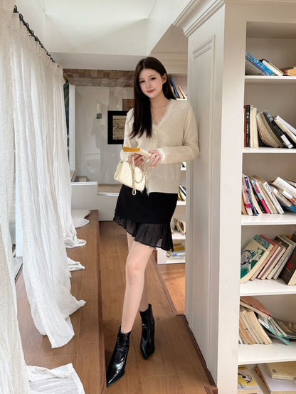 Es NEW V-neck cardigan