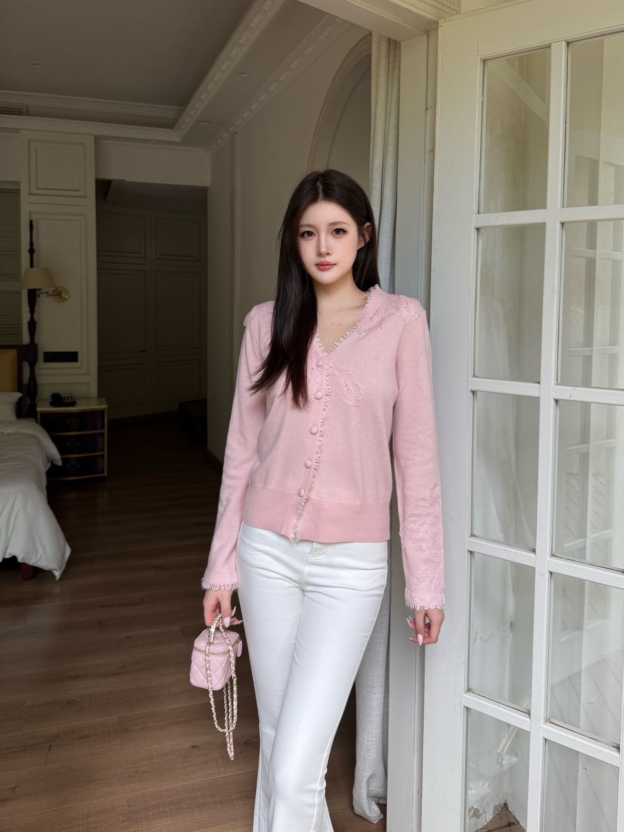 Es NEW V-neck cardigan