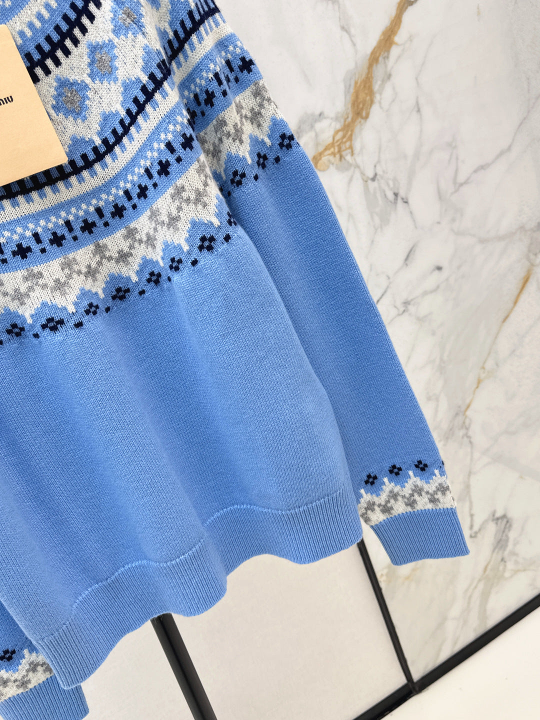Miu NEW Jacquard wool sweater