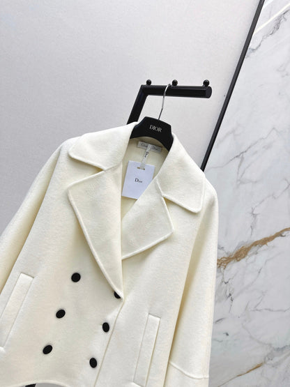 CD NEW Double-faced wool coat