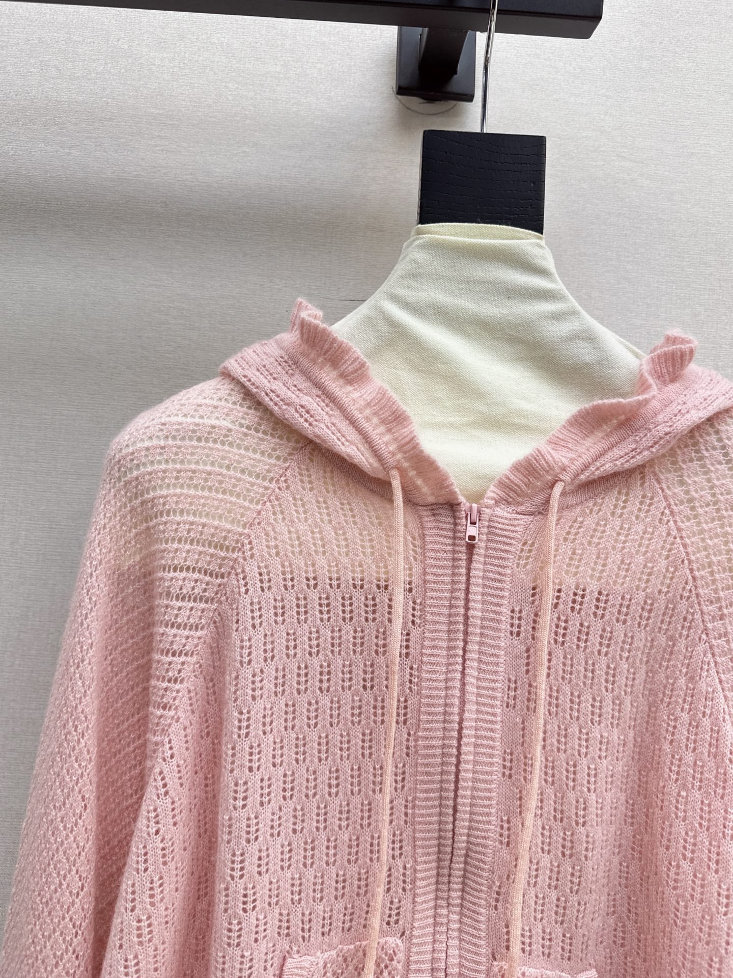 CD NEW Hooded Knit Cardigan