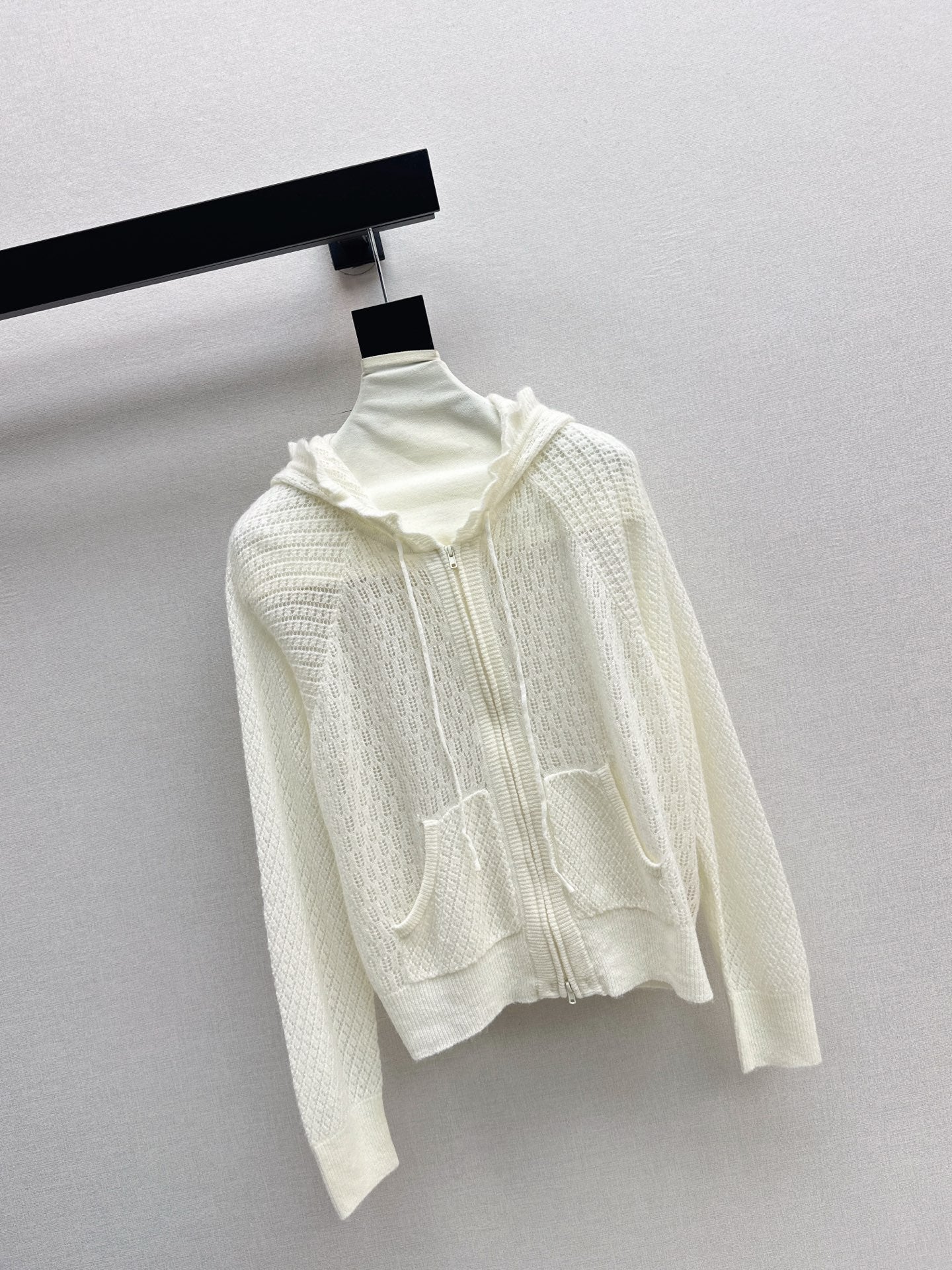CD NEW Hooded Knit Cardigan