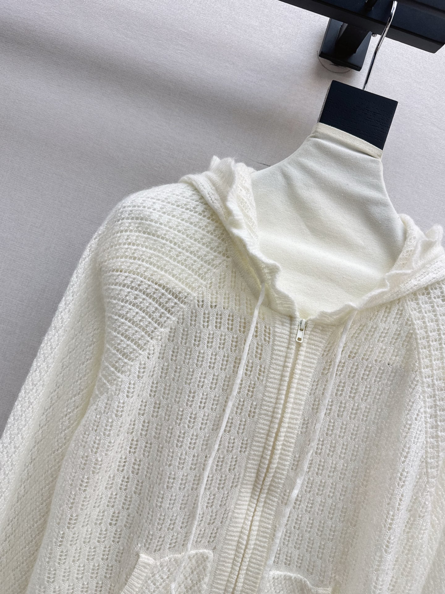 CD NEW Hooded Knit Cardigan