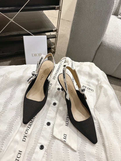 CD New Bow mid-heel shoes