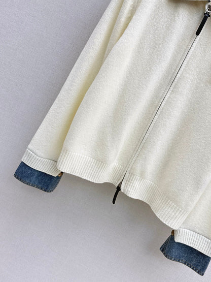 Louis NEW Denim patchwork cardigan