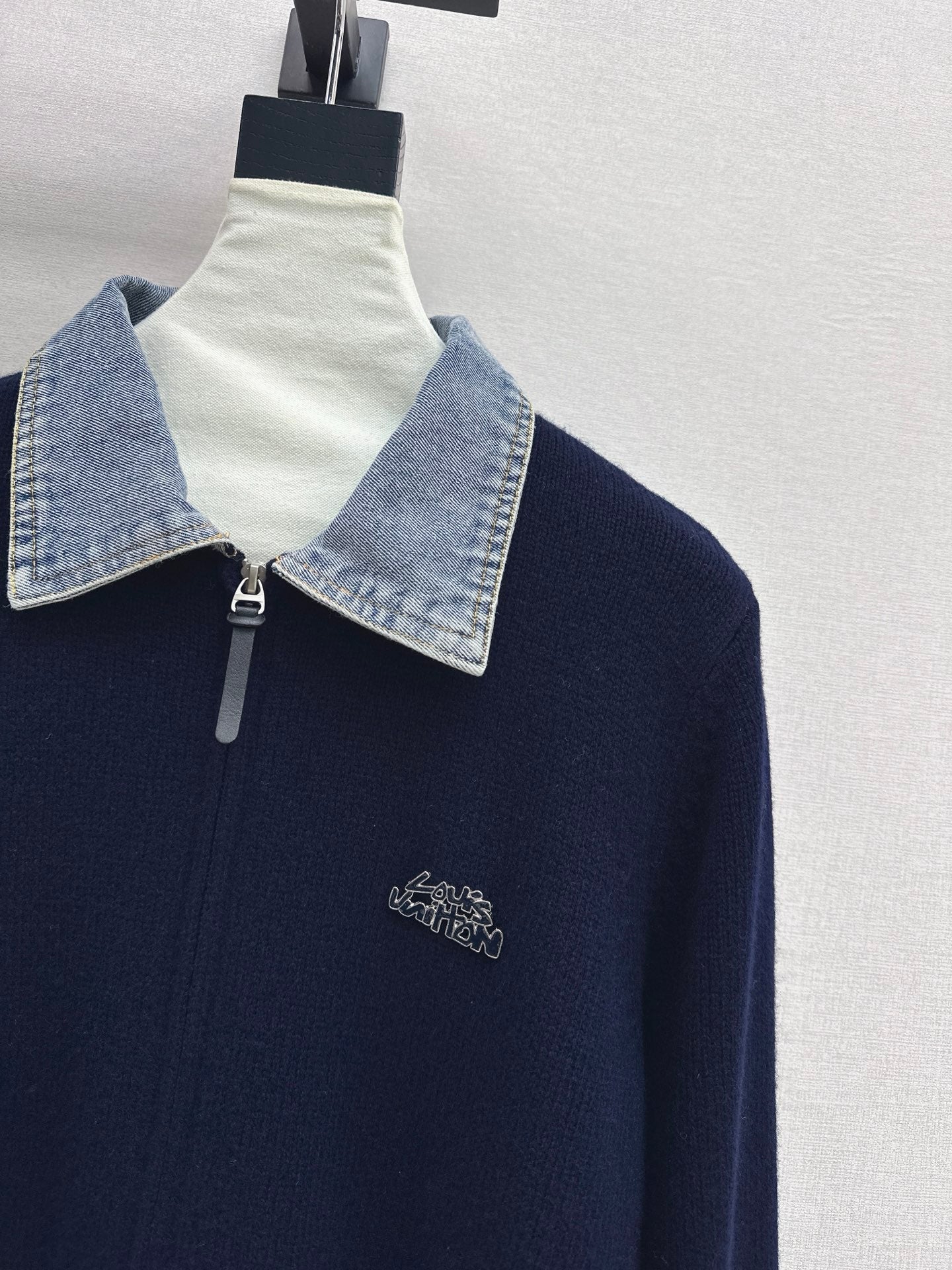 Louis NEW Denim patchwork cardigan