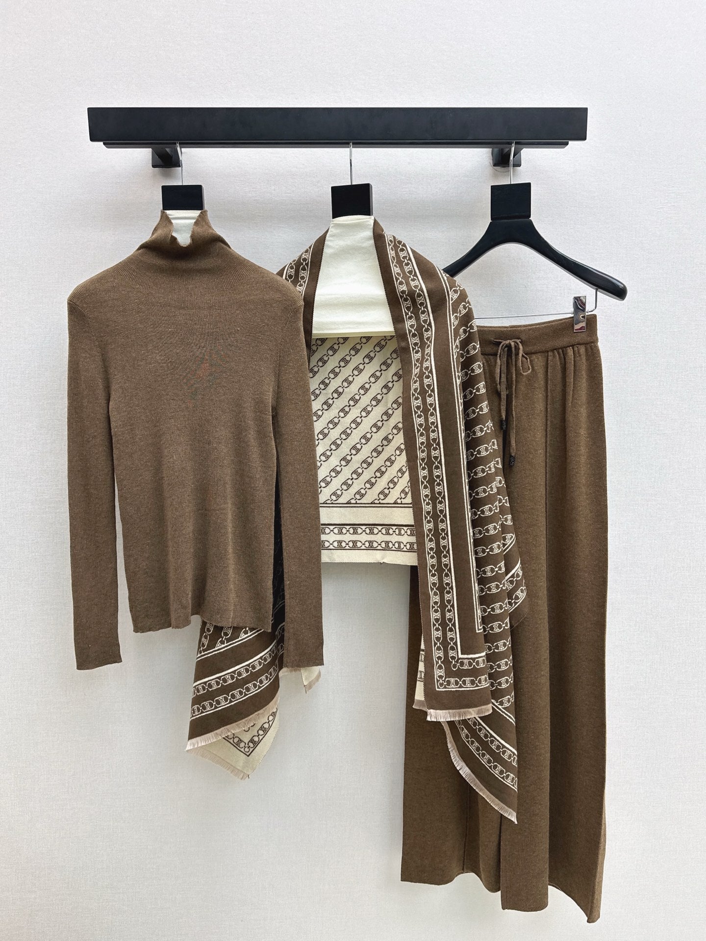 Ce1i NEW Knitted three-piece set