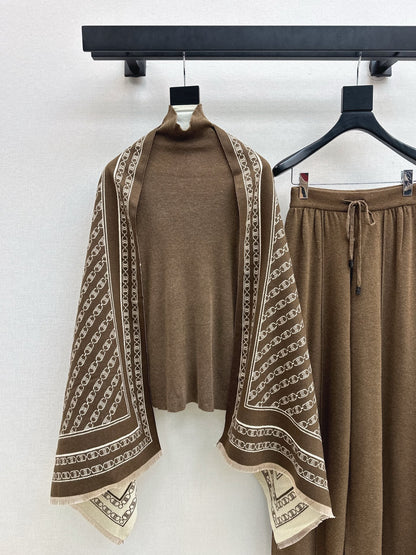 Ce1i NEW Knitted three-piece set