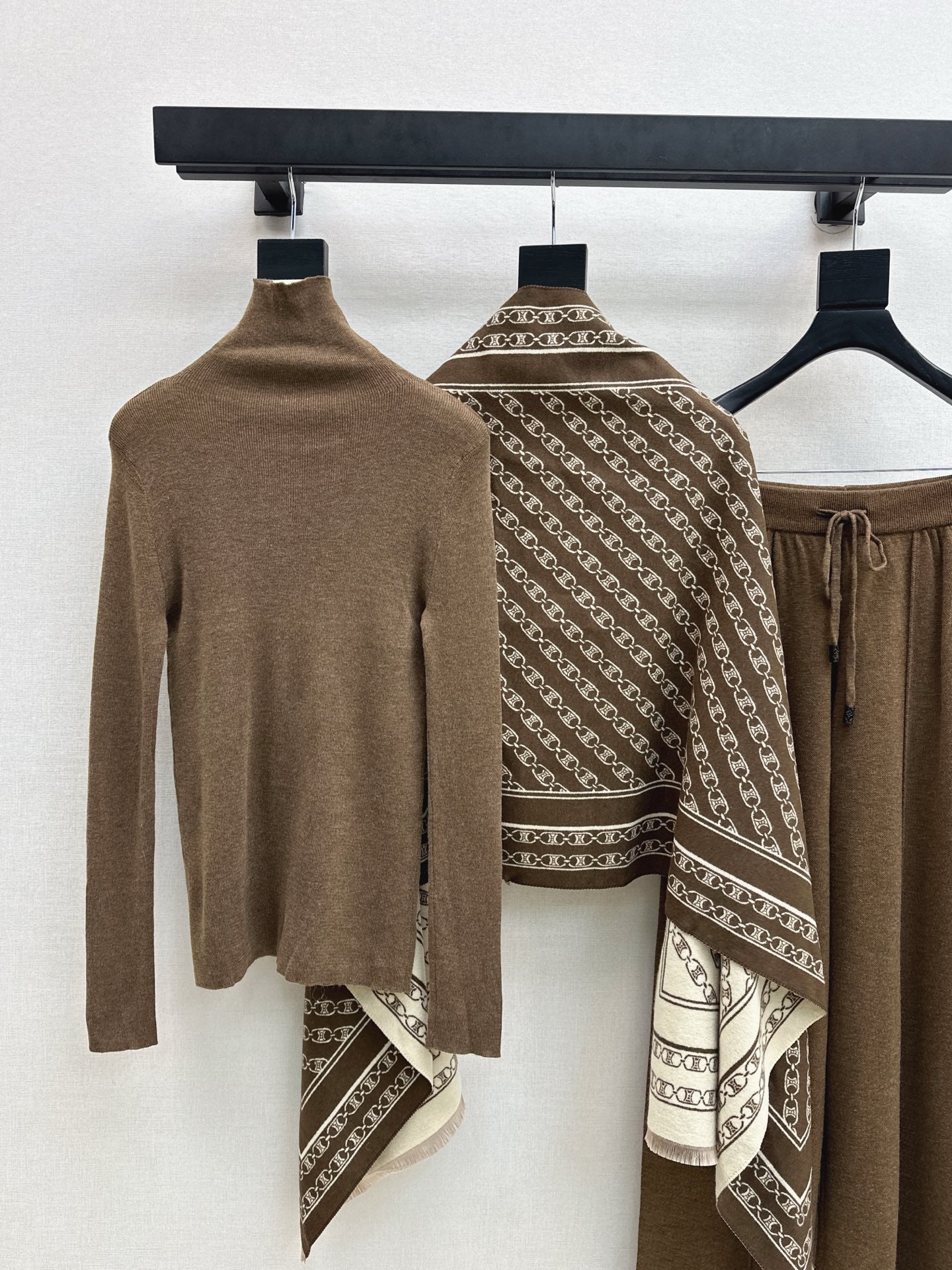 Ce1i NEW Knitted three-piece set