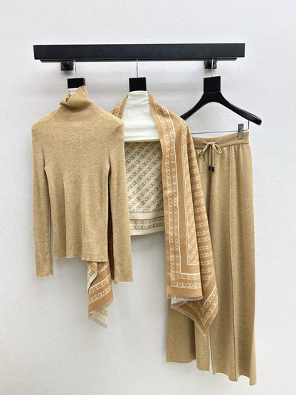 Ce1i NEW Knitted three-piece set