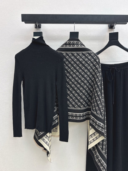 Ce1i NEW Knitted three-piece set