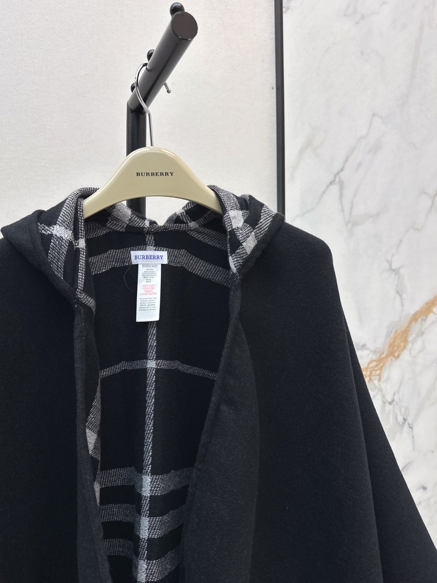 Bur NEW wool shawl cape