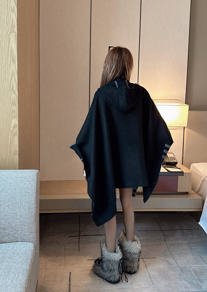 Bur NEW wool shawl cape