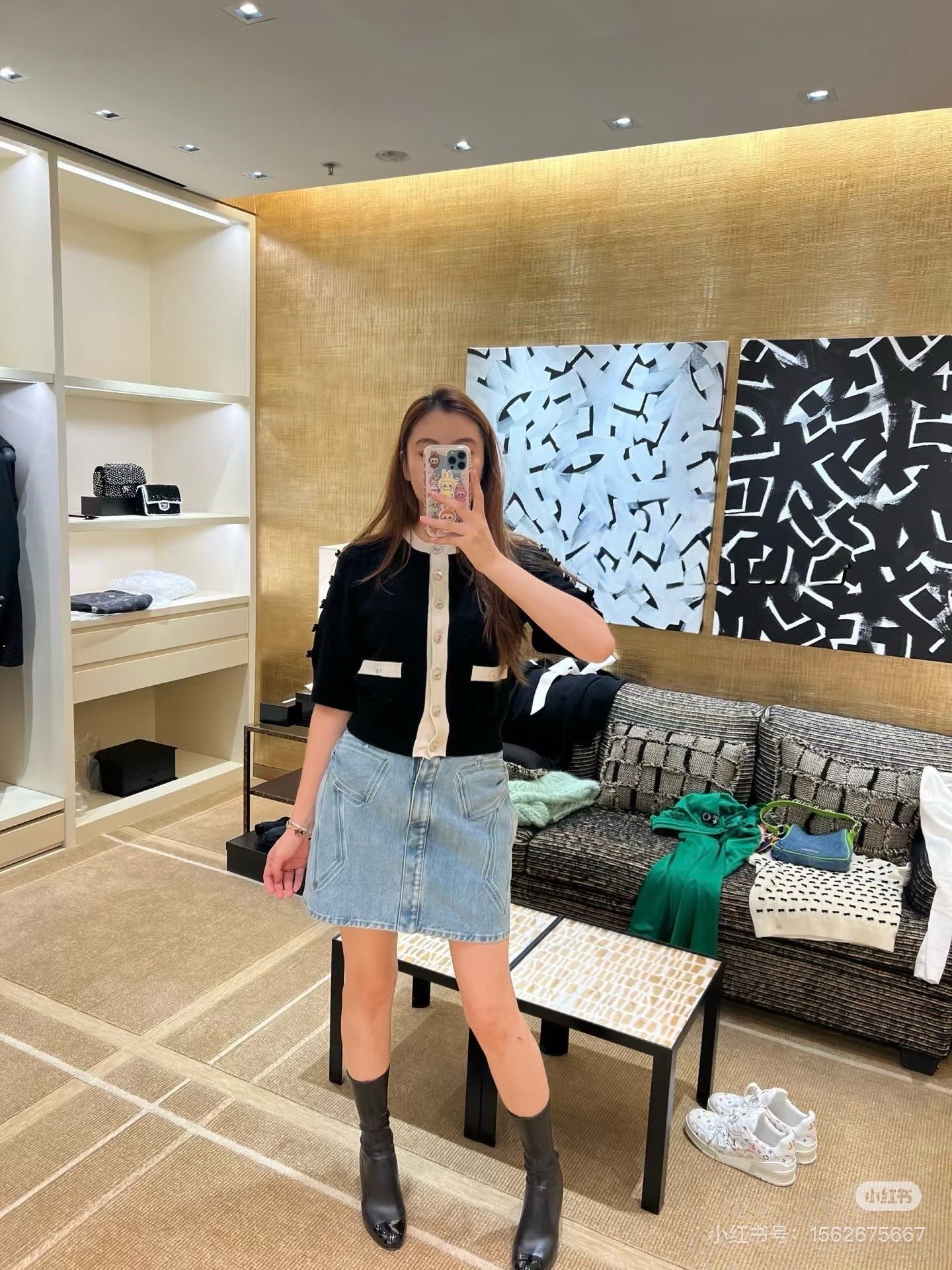 Chan NEW denim skirt