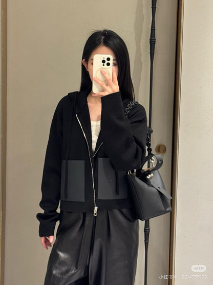 Loe NEW Zipper wool cardigan