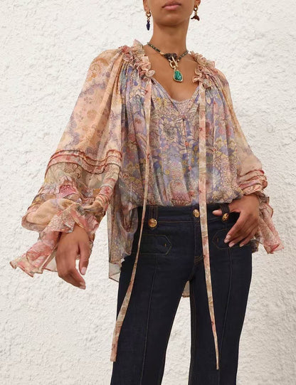 Zimm NEW Printed silk shirt