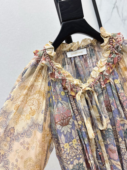 Zimm NEW Printed silk shirt