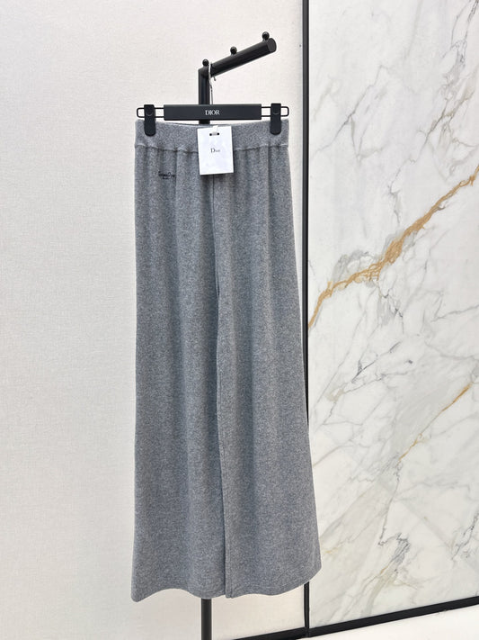CD NEW Cashmere wide-leg pants